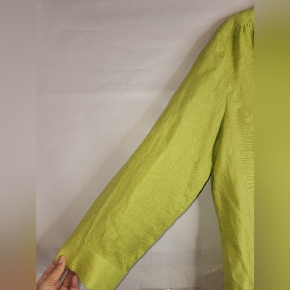 TALBOTS 100% Irish Linen Women’s Button Down Shirt, size 16 - Picture 4 of 11